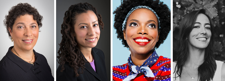 Susan Herman, Ria Tabacco Mar, Sasheer Zamata, Laura Bassett head shots